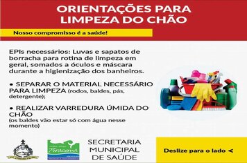 Foto - ORIENTAÇÕES DIVERSAS NO COMBATE AO COVID-19